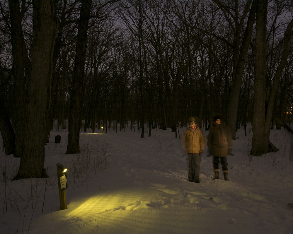 Forest Preserves - Solar lit trails in Lake County